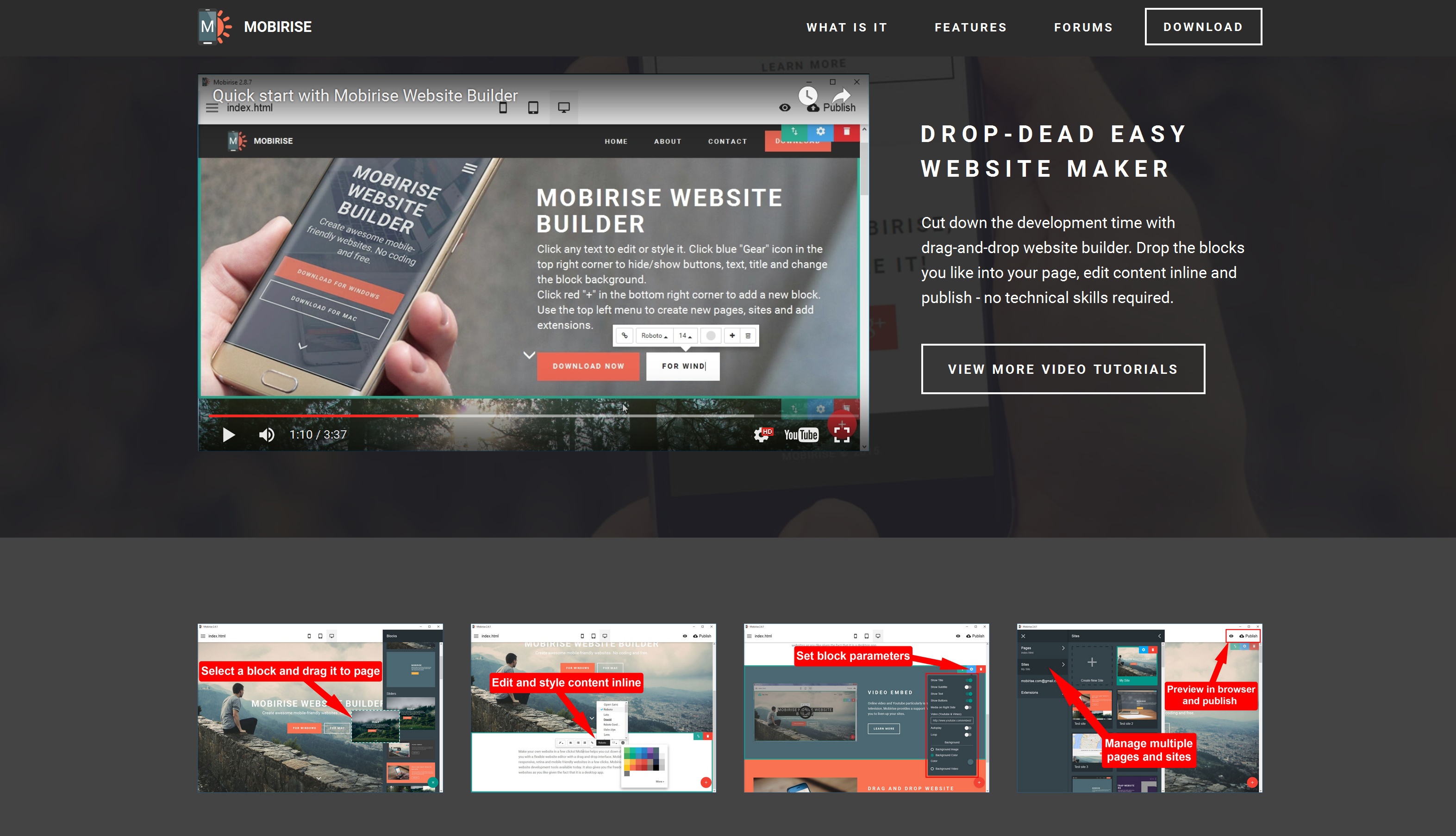 Responsive Mobile Website Maker 