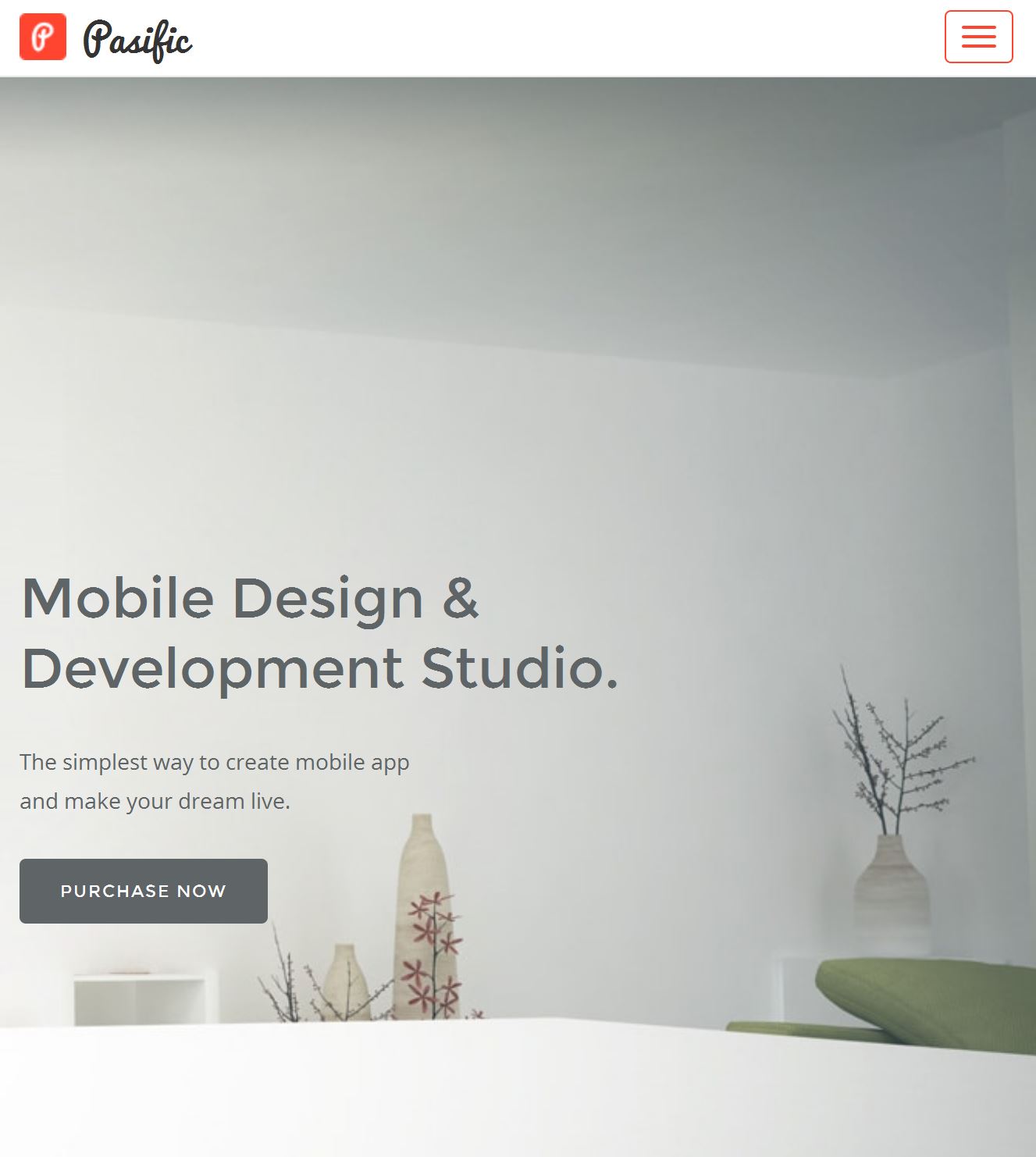 Bootstrap Mobile Template
