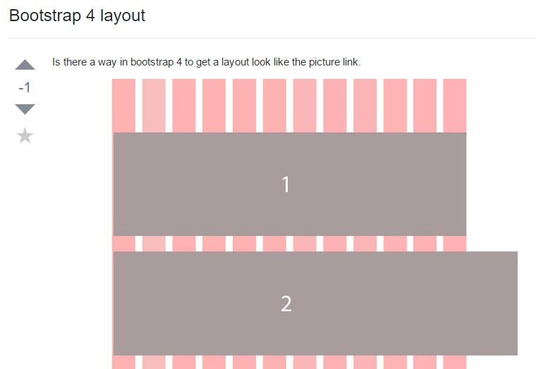 A way  inside Bootstrap 4 to  specify a desired layout