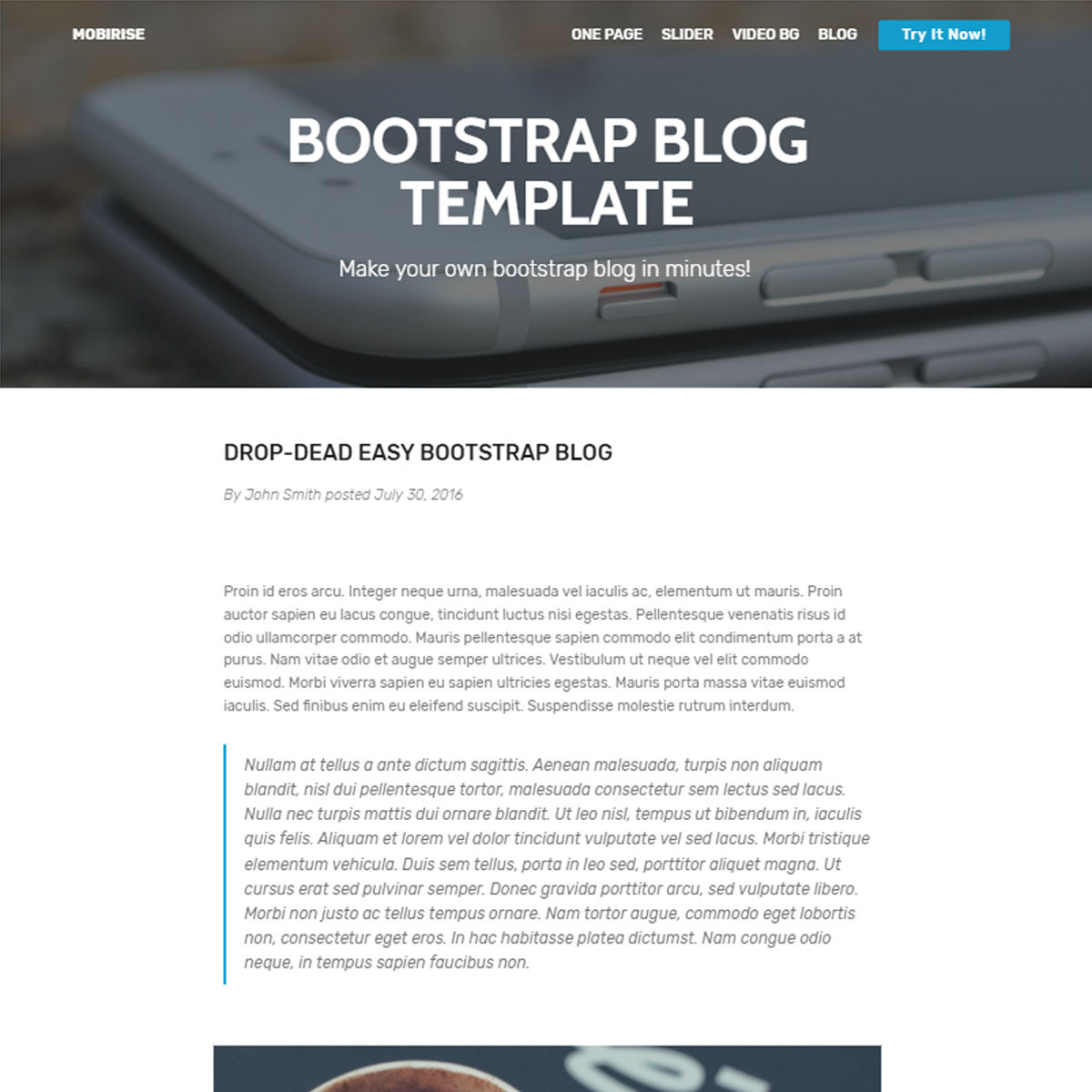 HTML Bootstrap Blog Templates