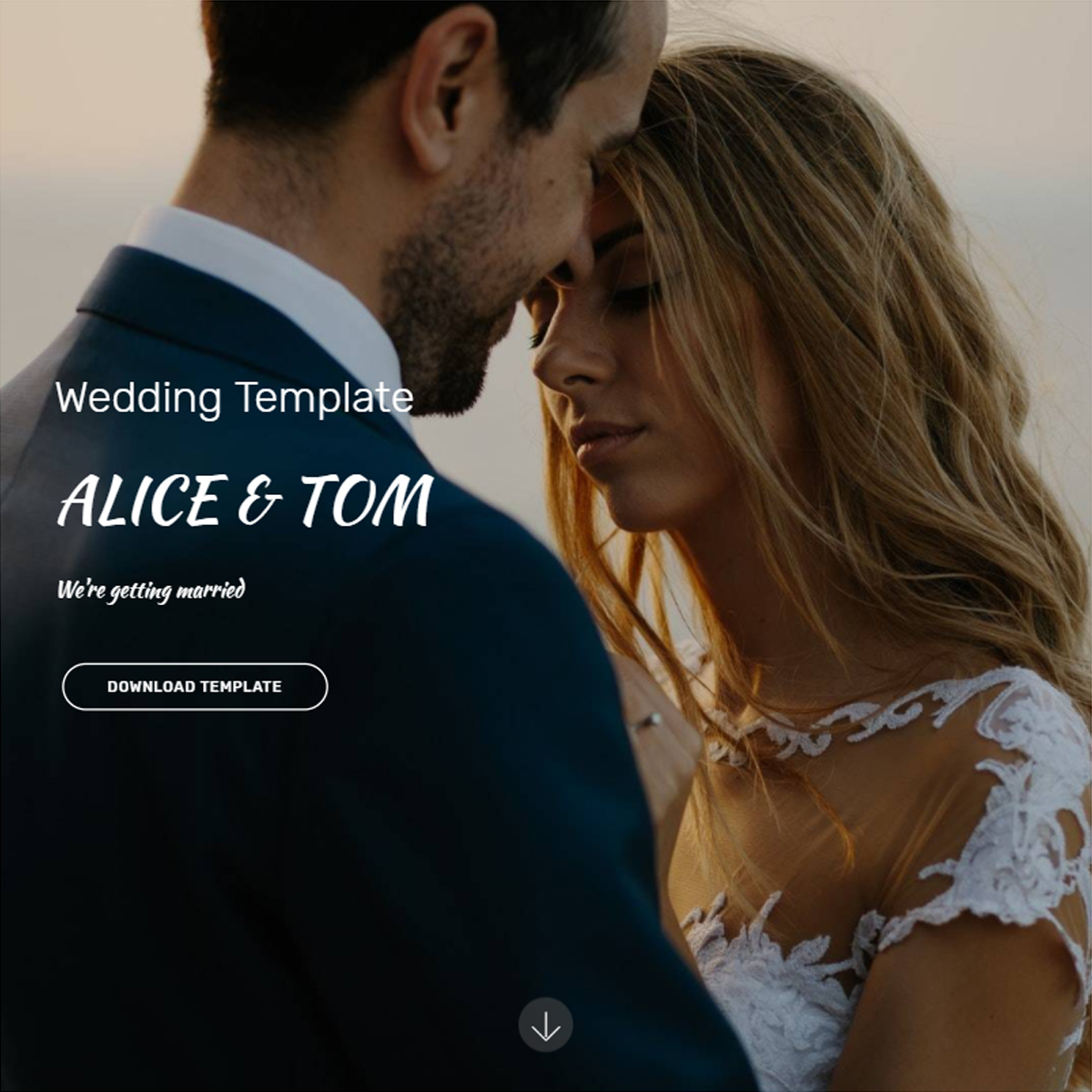 Free Download Bootstrap Wedding Templates