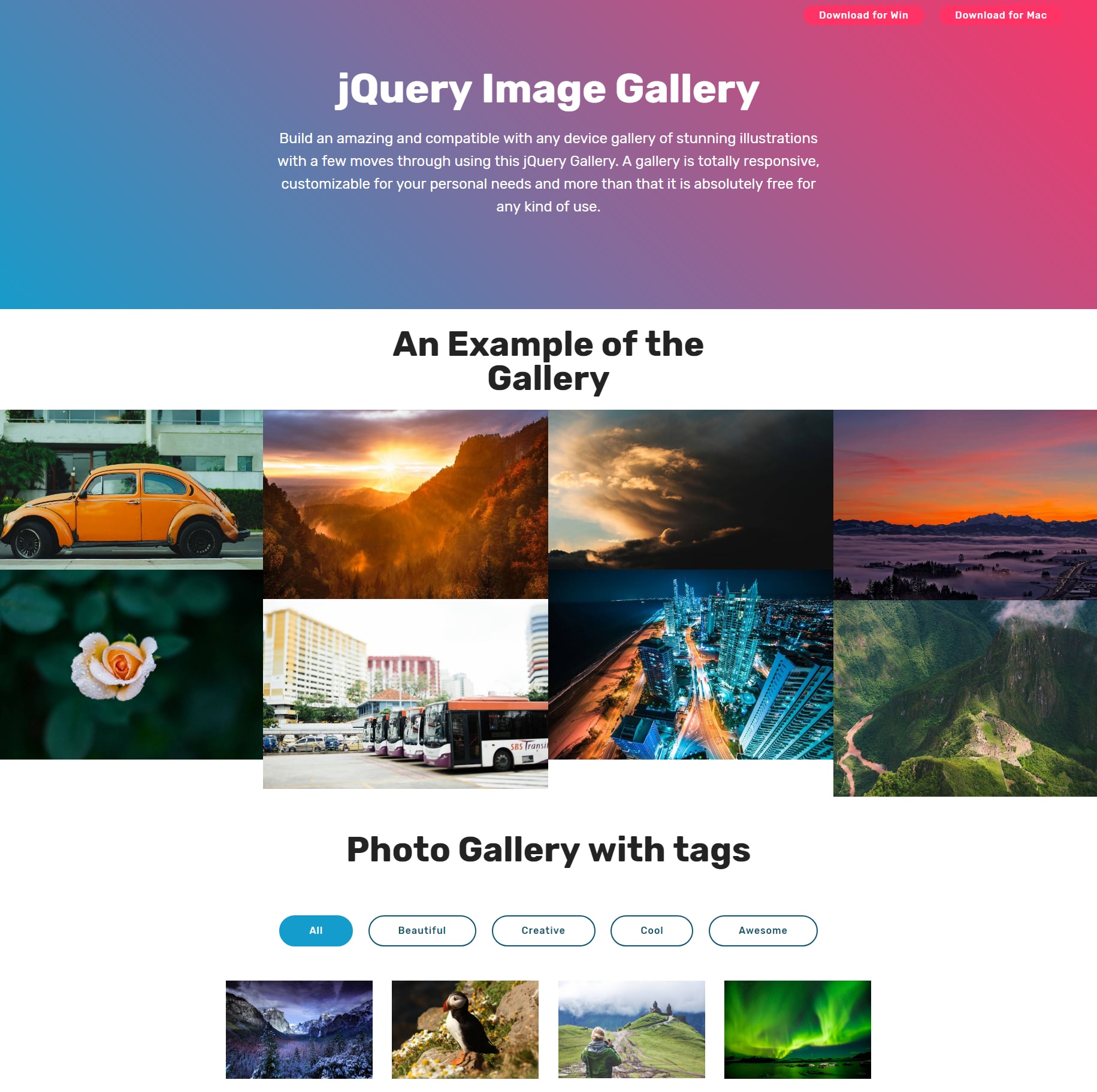 Mobile Bootstrap Illustration Gallery