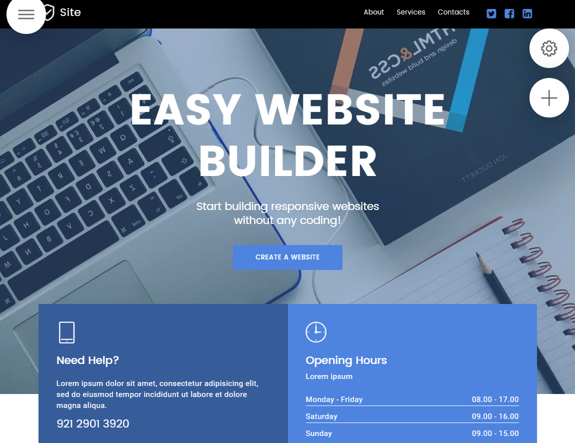 Simple Website Builder